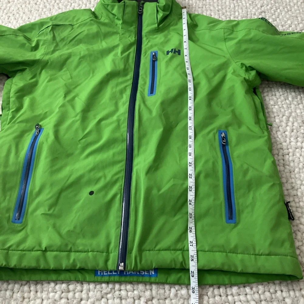 Helly Hansen Jacket Mens Large Motion Insulated Ski Jacket Green SnowBoard Recco